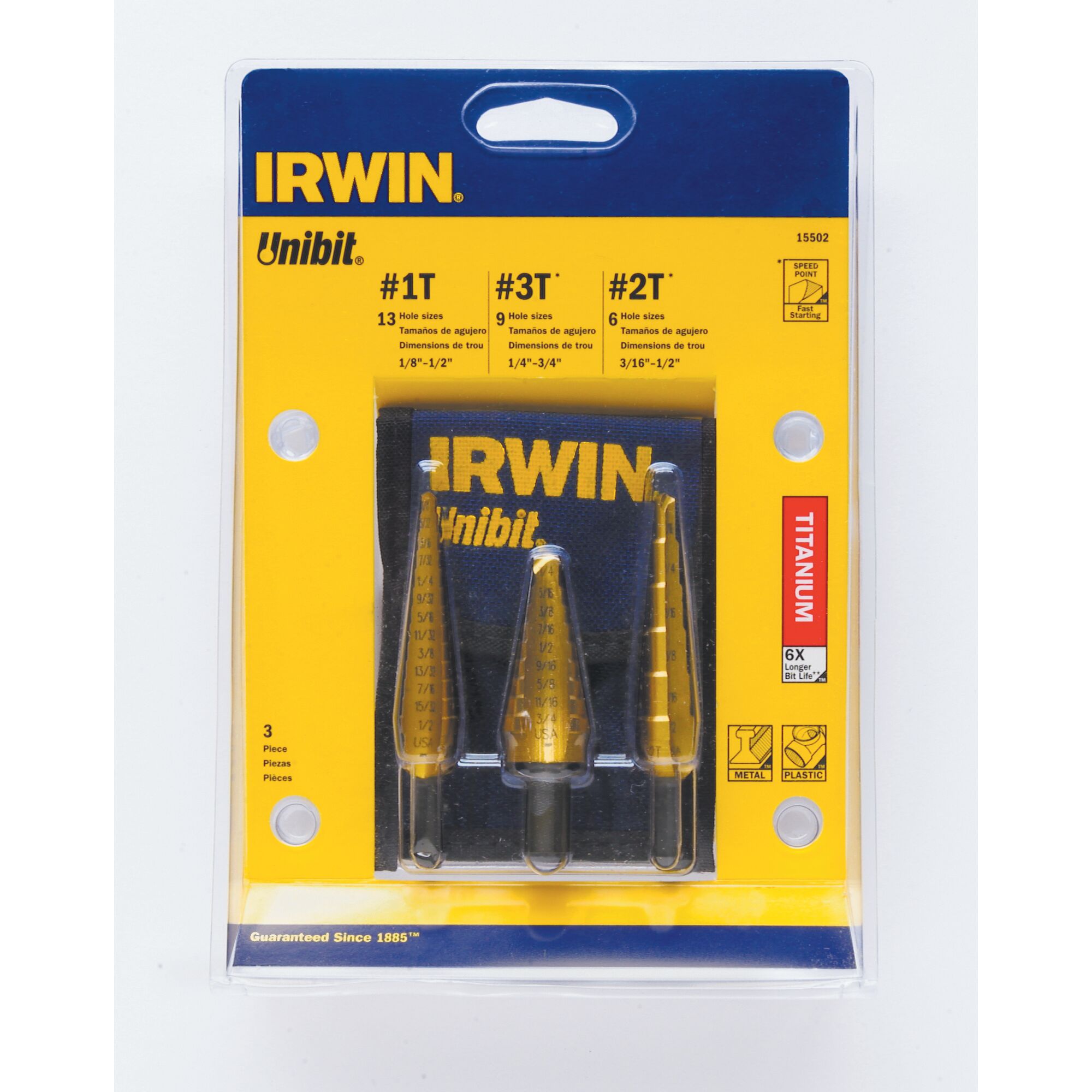 Irwin step store bit set