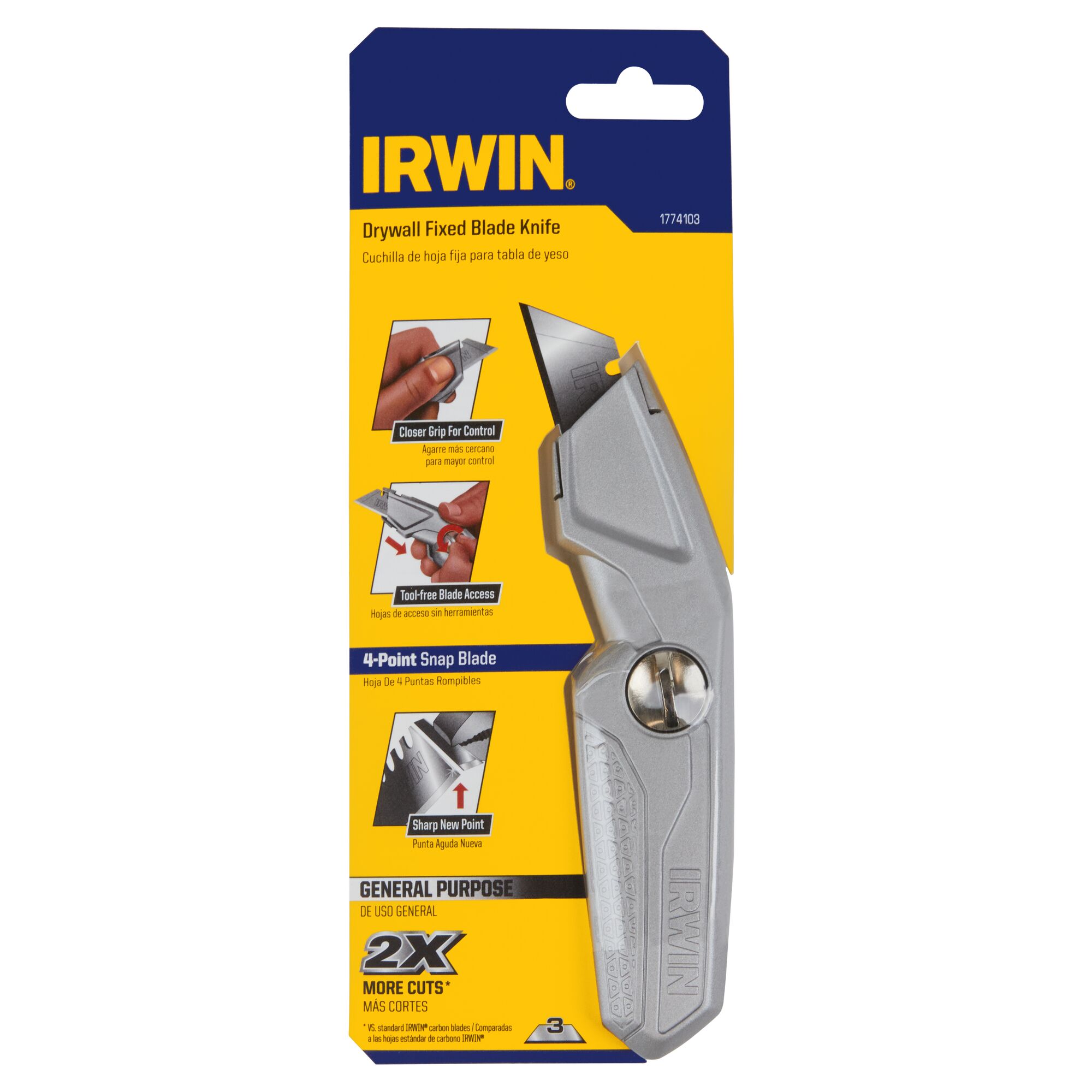 Cut hole in drywall on sale with utility knife