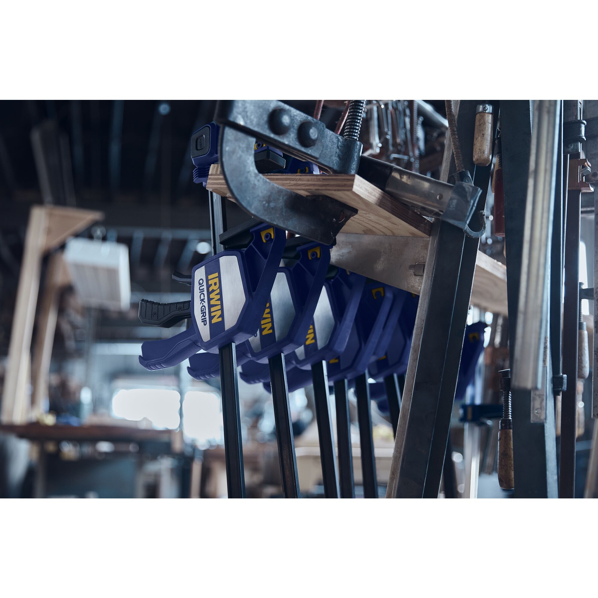 QUICK-GRIP® Heavy-Duty One-Handed Bar Clamps | IRWIN