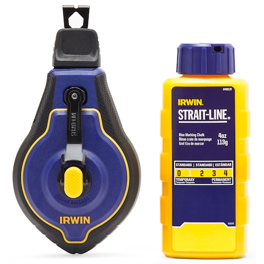 IRWIN Tools STRAIT-LINE Standard Marking Chalk, 5-pound, Blue